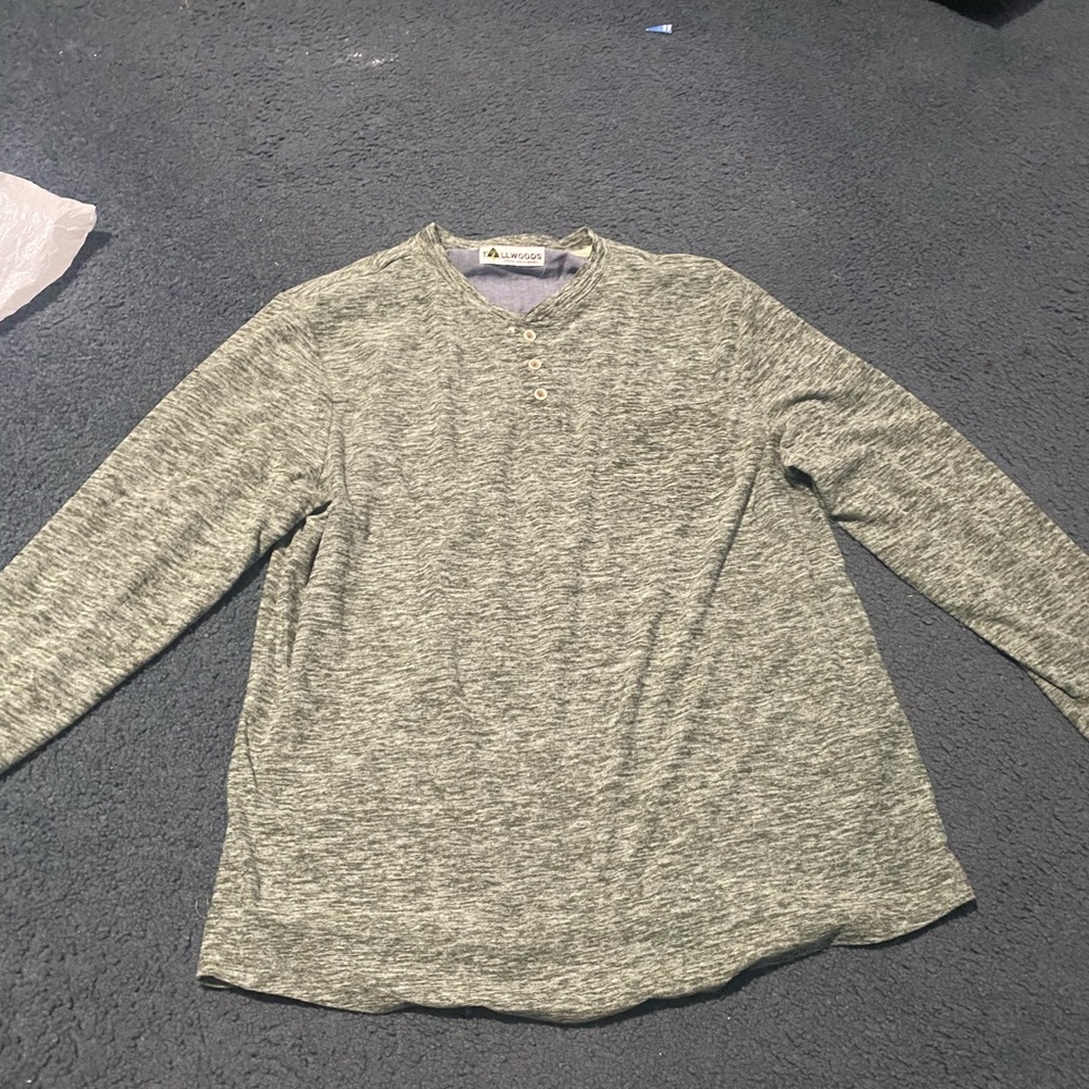 Tallwoods Green Long Sleeve soft Shirt